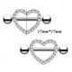 thumbnail image 3 of 14G 5 Pares Anillos para Pezones Anillo para Lengua Acero Quirúrgico Pezones Retenedor Piercing Mujeres Plata Barras Rectas, 3 of 5