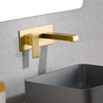 thumbnail image 4 of Products sumerain Wall Mount Bathroom Sink Faucet Brushed Gold and Rough in Valve Included, Left-Handed Single Handle, 4 of 7