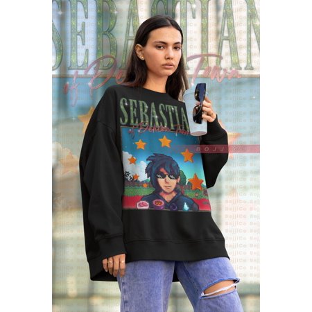 SEBASTIAN STARDW VALLEY Sweatshirt,Food Spirit Stardw Vally Sweater, Stardw Vally Character Harvey Gift,, Farming Harvst Moon Rpg Video Game