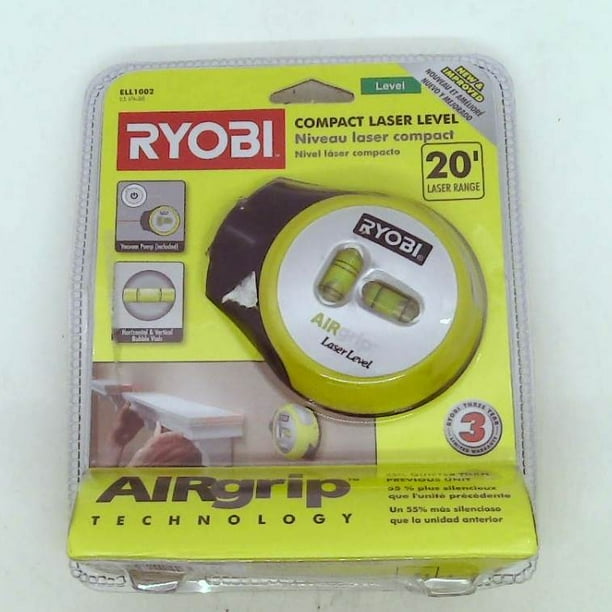 ryobi laser level wall mount air grip compact