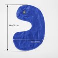 thumbnail image 3 of U-Shaped Inflatable Travel Pillow for Airplane Sleeping Support Portable Compact Blow Up Neck Cushion Soft Washable Cover, 3 of 7