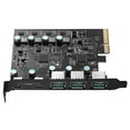 thumbnail image 2 of Tarjeta PCIe X4 a USB 3.2 Expansión 20 Gbps adicional 3x USB3.2 y 2x TPYC-C 15W, 2 of 4