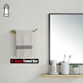 thumbnail image 4 of Jqk Barra De Toalla De Mano Soporte De Anillo De Toalla De Acero Inoxidable De Oro Cepillado Para Baño Montaje En Pared De 9 Pulgadas Tr100-Bg, 4 of 5