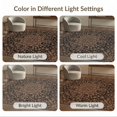 thumbnail image 6 of ODIKA 4'x6' Orange And Black Ornate Center Scrolling Washable Area Rug Emblem Vine Border Symmetrical Layout Ornamental Balanced for Home Office, Under Desk, Non-Slip Chair-Friendly, Flatwoven, 6 of 6