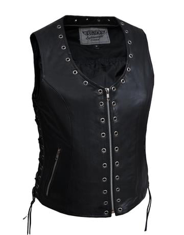 unik select leather vest