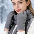 thumbnail image 4 of Wipya Cozy Touchscreen Gloves for Women Fleece Lined and Windproof Thermal Winter Wear with Snug Fit for All Day Comfort Grey, 4 of 6