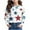 White1, variant on Maean Toddler Kids Long Sleeve Shirts Star Printed Crewneck Casual Tshirts Boys Girls Loose Tee Blouse