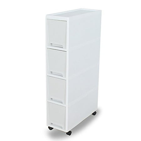 Shozafia Narrow Slim Rolling Storage Cart And Organizer 7 1 Inches Kitchen Cabinet Beside Fridge Small Plastic Shelf With Drawers For Bathroom Canada Shozafia Narrow Slim Rolling Storage, Plastic Rolling Storage Cabinet With Drawers