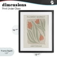 thumbnail image 4 of Stupell Industries Eclectic Soft Amsterdam Flower Market Black Framed Print Under Glass, 13 x 16, by Lucille Price, 4 of 8