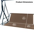 thumbnail image 5 of LEEYNEER Swing Seat Cover Waterproof - Patio Swing Cushion Cover Swing Cover Replacement, 5 of 6