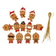 thumbnail image 2 of 12 Unids Clásico árbol de Navidad Colgando Ornamento de Pan de Jengibre Colgante de Navidad Decoraciones Tienda de Regalos, 2 of 7