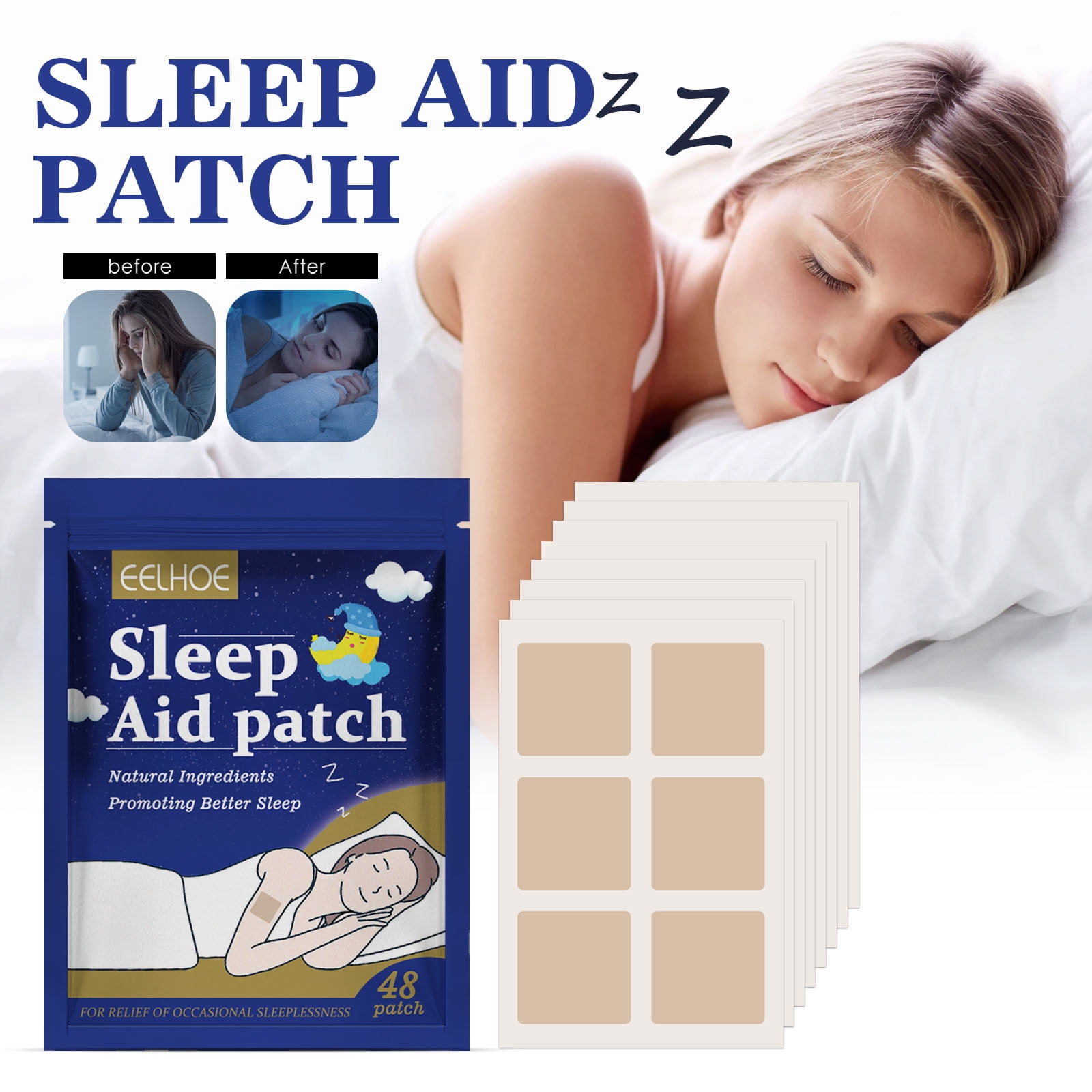 Kokovifyves Sleep Patch,Sleep Aid Patch,Help Deep and Fast Sleep