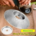 thumbnail image 3 of Wood Grinding Wheel 4 Inch Tungsten Carbide Disc for Angle Grinder with 16mm Bore High Carbon Steel 500 Teeth for Wood Carving Shaping Removal Concave Bending Work, 3 of 4