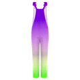 thumbnail image 4 of GSPCLAM Womens Straight-Leg Overalls with Pockets Gradient Graphic Jumpsuits for Running Fall Fall New Clothing Multicolor L, 4 of 5