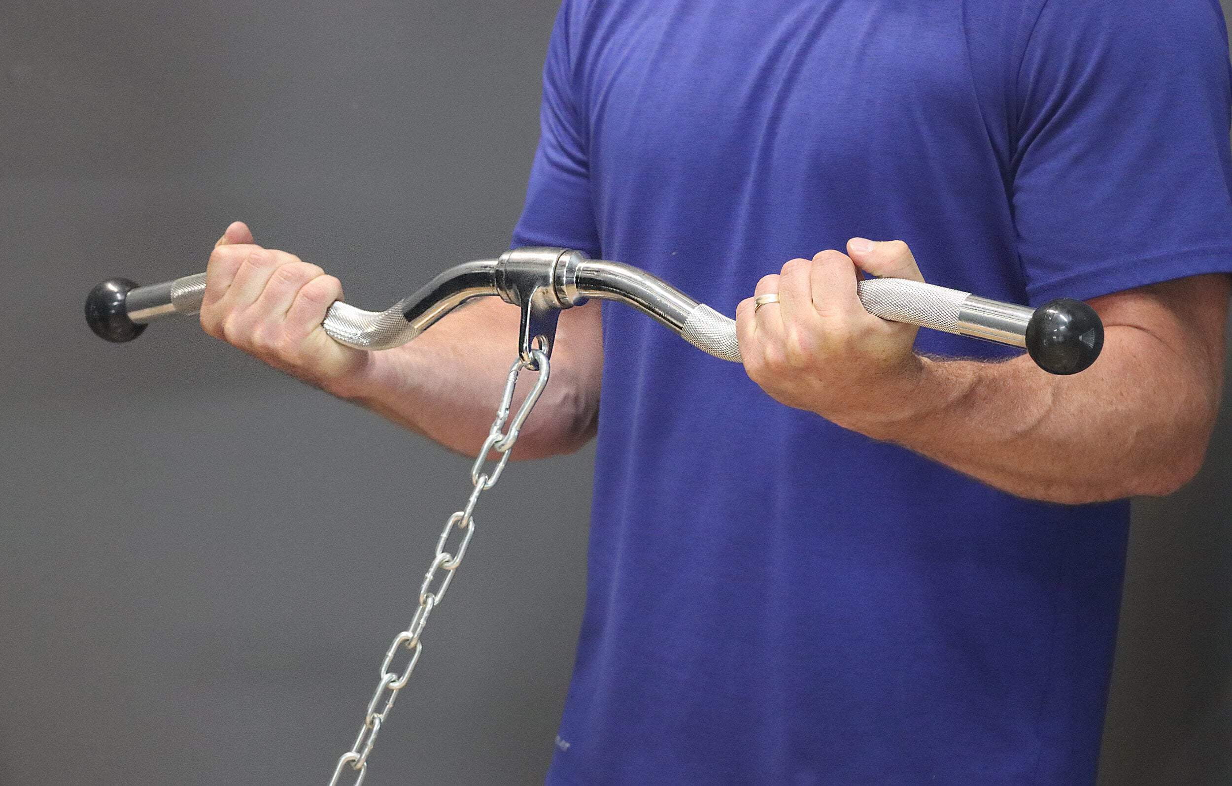Deltech Fitness Revolving Curl Bar (MB-228R)