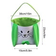 thumbnail image 3 of Gallickan Easter Baskets for Toddlers, Cute Bunny Baskets for Girls Boys, Easter Supplies for Easter Stuffers, Easter Children Gift Easter Decor, Green, 3 of 5