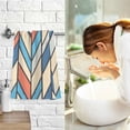 thumbnail image 7 of Yayeee 100% Cotton Hand Towels for Bathroom 16" x 28" Soft Absorbent Kitchen Towel, Blue Geometric, 7 of 7