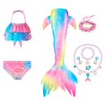 thumbnail image 1 of Traje de baño de cola de sirena para niñas, traje de baño para niños, traje de baño para niños, Bikini, traje de baño, disfraz de Halloween zhangyuxiang unisex, 1 of 2