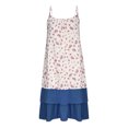 thumbnail image 1 of Puntoco Vestidos Mujer Verano Mujer Verano Estampado Floral Vestido Largo Sin Mangas Correa Cuello Redondo Plisado Vestido Suelto, 1 of 5