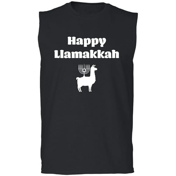 Happy Llamakkah Adult Sleeveless Tee