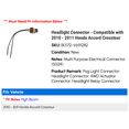 thumbnail image 2 of Headlight Connector - Compatible with 2010 - 2011 Honda Accord Crosstour, 2 of 2