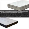 thumbnail image 3 of Continental Sleep, 12" Ultra Plush Euro Top Hybrid Mattress & 8" Split Wood Box Spring Set, Twin, 3 of 5