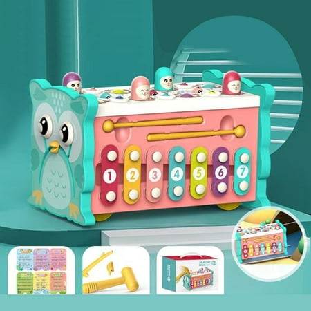 

Multimedia Functional Children s Whack A Toy Puzzle 0 3 Year Old Baby Parent Child Interaction Go Fishing Early Education See And Spell Retro Kid 3-6 Games for Kids Birthday Kids Building Age 3-5