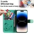 thumbnail image 3 of For Samsung A23 5G Case, Mantto PU Leather Cover with Cat Patterned Embossed Cute Painted Flip Wallet Card Case, With Kickstand Hand Strap Magnetic Closure Case For Samsung Galaxy A23 5G, Green, 3 of 10