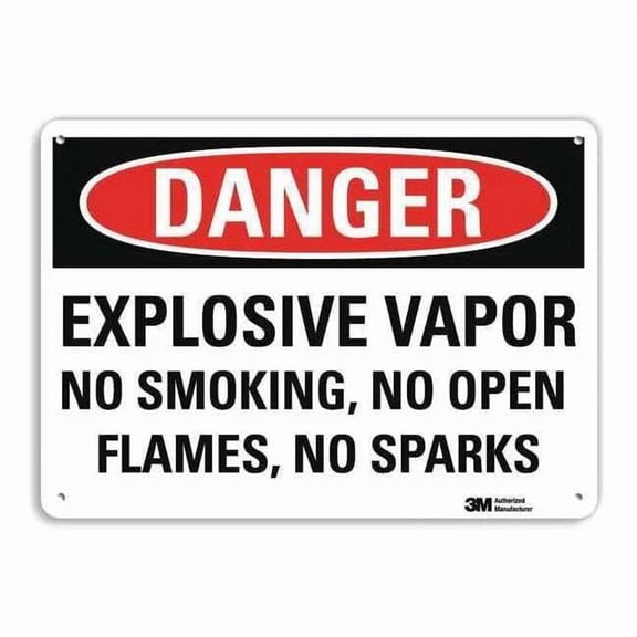 Lyle Danger No Smoking Sign,10" x 14",Alum U3-1435-RA_14X10