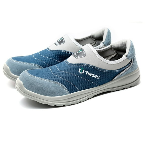 Steel Toe Shoes for Women Men Wide Non Slip Composite Work Sneakers Indestructible Comfortable Safety Tennis Shoes Lightweight Breathable Construction Sneakers Puncture Proof