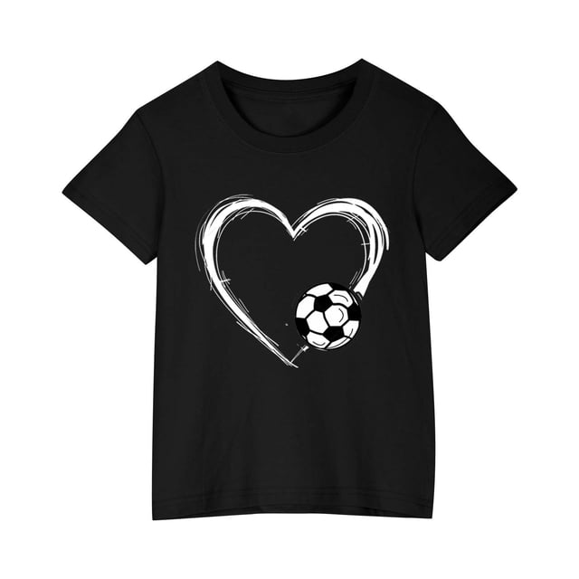 Zpanxa Chemises Filles T-Shirt à Imprimé d'Halloween Col Rond Manches Courtes Haut Mode en Coton 5 Ans