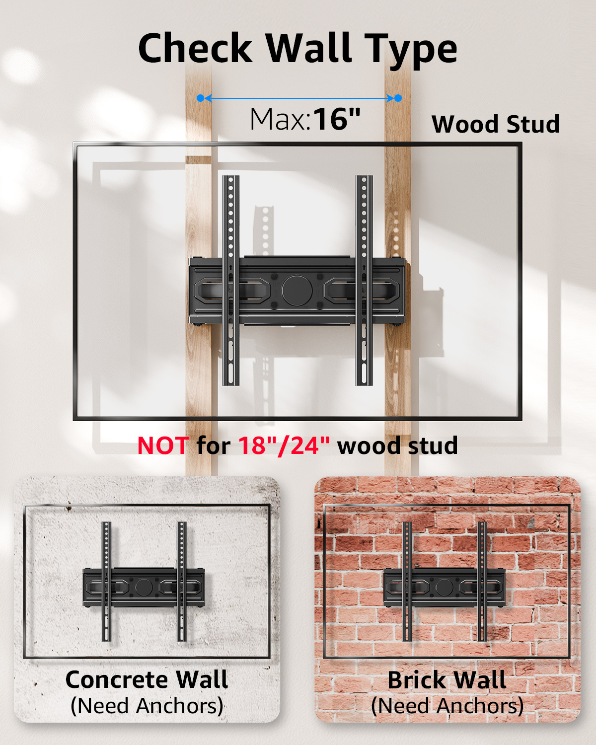 Mount Pro Full Motion TV Wall Mount, 26-70 Inch photo 8