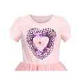 thumbnail image 4 of Girls Dress Pink Gradient Shiny Heart Sequin Tutu Valentine Short Sleeve 7 Years, 4 of 6