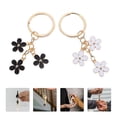 thumbnail image 3 of 2pcs Flower Charm Keychain Purse Hanging Flower Keychian for Women Keychain Decor, 3 of 8