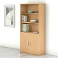 thumbnail image 2 of BBF Studio C - Bookcase - 5 shelves - 2 doors - TFL - natural maple, 2 of 7