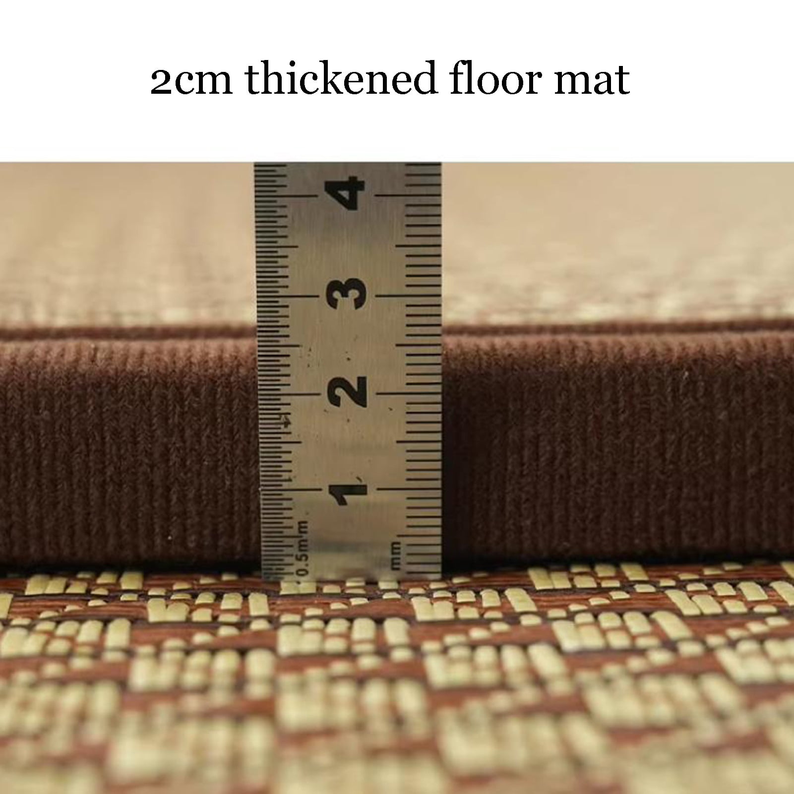 Summer Folding Tatami Floor Mat, Rattan Non-Slip Breathable Carpets, Thicken Crawling Mats for Living Room, Bedroom, Crawling Play Mat