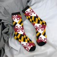 thumbnail image 7 of Womens Maryland-Flag Dress Crew Socks Colorful Novelty Socks, 7 of 7