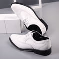 thumbnail image 4 of Zapatos de cuero de verano para hombre, ropa formal para hombre, zapatos de cuero de talla grande, zapatos de hombre perforados huecos, 4 of 5
