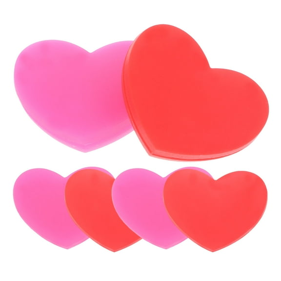 WRITWAA Heart Shaped Silicone Dampers Tennis Racket Absorbers Assorted 6Pcs