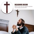 thumbnail image 3 of 1Set Decorative Wooden Cross Solid Wood Cross Craft Christian Cross Pendant, 3 of 5