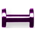 thumbnail image 2 of Designer Stainless Steel Plated Sgss Tunnel W Thrd Sides 10G Dark Pink Titanium Made In China -Jewelry By Sweet Pea Creations, 2 of 2