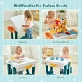 thumbnail image 2 of Gymax 5 in 1 Kids Activity Table Set w/ Chair Toddler Luggage Building Block Table, 2 of 10