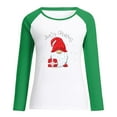 thumbnail image 5 of RKSTN Sweat-Shirt de Noël pour Femmes Patchwork Col Rond Imprimé Père Noël Manches Longues Confortable Blouse Régulière, 5 of 5