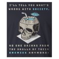 thumbnail image 2 of 9 Crowns Tees Drink from the Skulls of Your Enemies Funny Graphic Tee Shirt (Unisex Navy, 2XL), 2 of 3