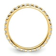 thumbnail image 2 of 14k Polished Size 9 U-Shared Prong 1 carat Diamond Complete Eternity Band, 2 of 5