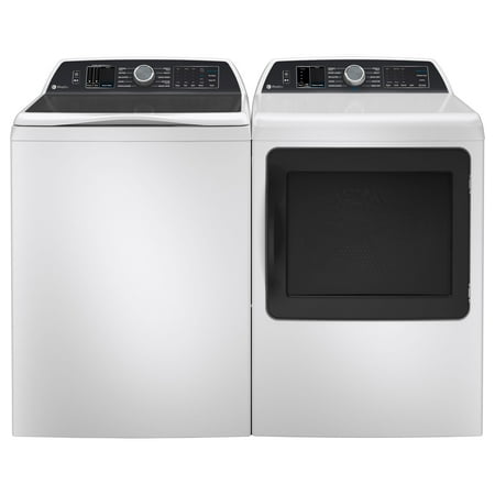 GE Profile - 5.3 Cu Ft High Efficiency Smart Top Load Washer with Smarter Wash Technology, Easier Reach & Direct Drive Motor - White