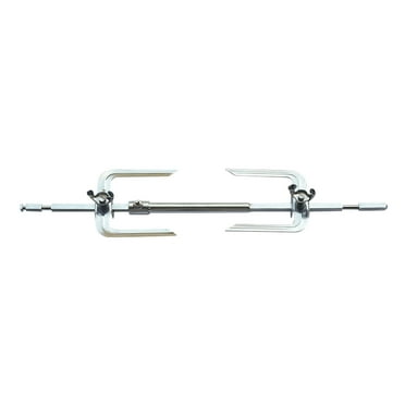 Zmeidao Telescopic Stick Skewer Roasting-Fork Electric BBQ Rotisserie-Grill Roast Rod Universal Kit Motor Meat Skewer Rotate Grill DIY,Automatic Grilling Kit,Rotisserie Kit for Grills