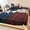 Blue DarkRed Beige, variant on Twin Sze Fitted Sheet Set - Red American Flag 2 Piece Bedding Sets 16" Deep Pocket Fitted Sheet with 1 Pillowcase, Black White Striped US Flag Stars Brushed Microfiber Hotel Luxury Bed Sheets