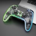 thumbnail image 2 of Controlador inalámbrico transparente Función de programación Gamepad Joystick para PS4 PC, 2 of 9