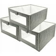thumbnail image 1 of Contenedores de almacenamiento para organizador de armario, contenedores de almacenamiento decorativos con cierre magnético, tela no tejida ecológica, diseño plegable para ahorrar espacio, forma de, 1 of 5